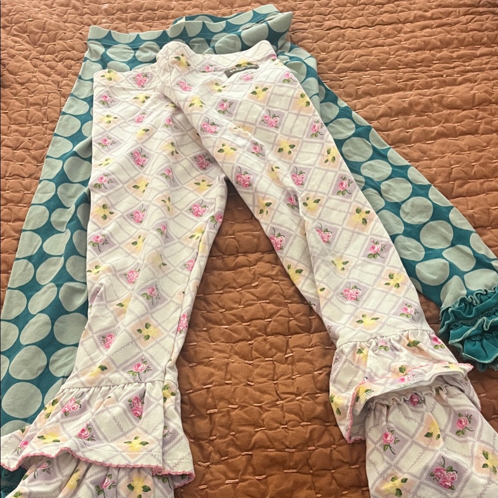 Matilda Jane Pink and Teal Kids bell Bottoms